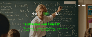 实时翻译功能图示（G520） AR+AI眼镜